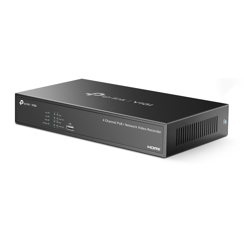 VIGI NVR1004H - 4P | VIGI 4 Channel PoE+ Network Video Recorder - Sydney Security & Data