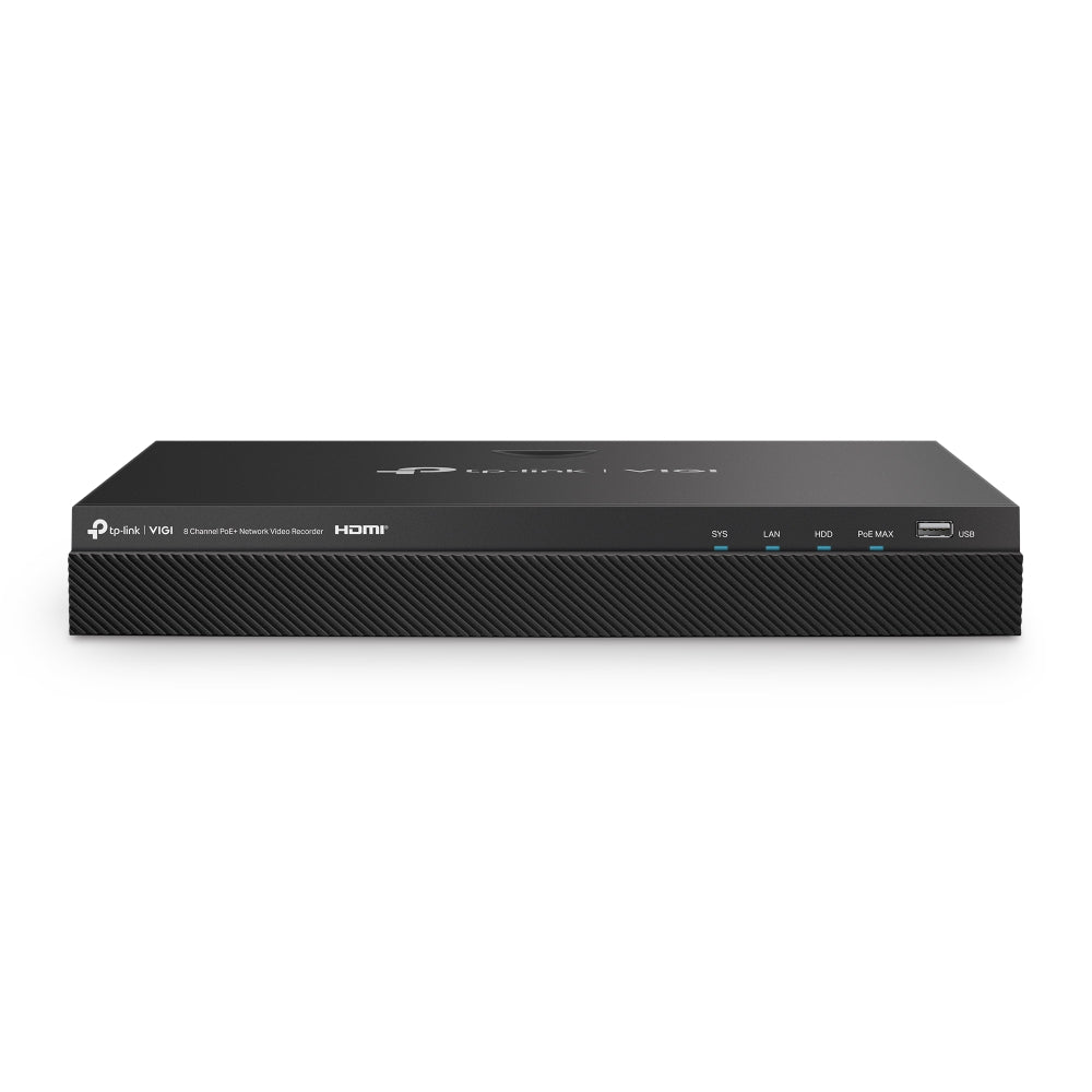 VIGI NVR2008H - 8MP | VIGI 8 Channel PoE+ Network Video Recorder - Sydney Security & Data