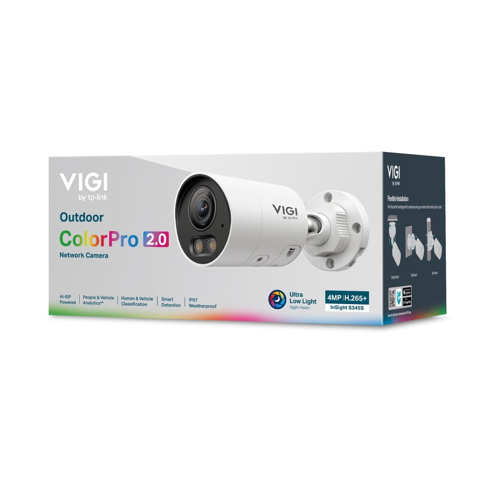 InSight S345S | VIGI 4MP Outdoor ColourPro 2.0 Bullet Network Camera - Sydney Security & Data