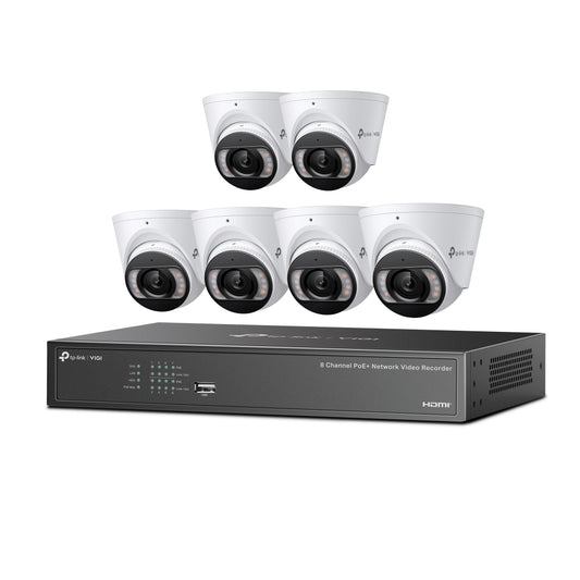 VIGI NK8MP - T6425 - 2T | VIGI 4MP Full - Colour Turret IPC & 8 Channel PoE+ NVR KIT - Sydney Security & Data