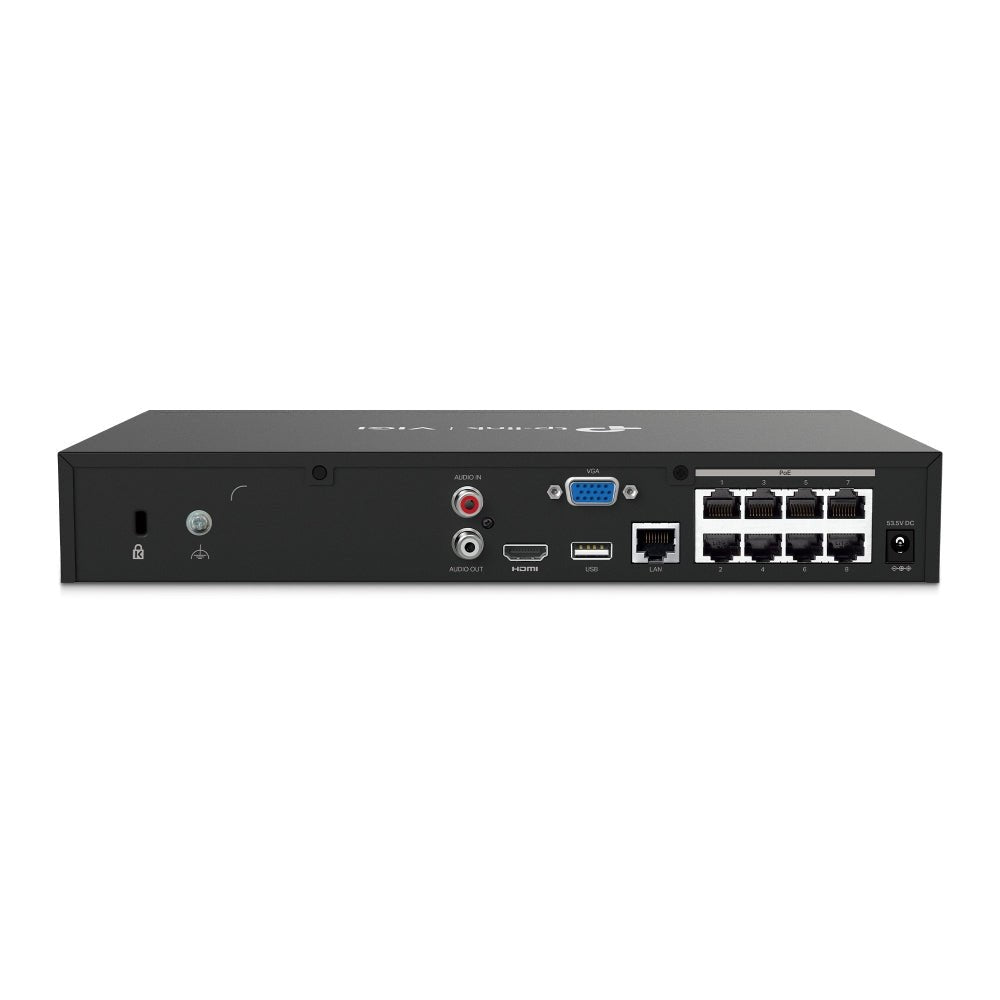 VIGI NVR1008H - 8MP | VIGI 8 Channel PoE+ Network Video Recorder - Sydney Security & Data
