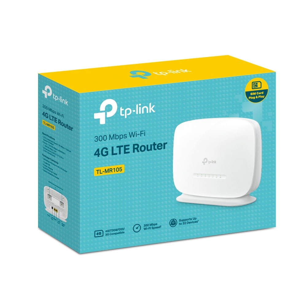 TL - MR105 | 300 Mbps Wireless N 4G LTE Router - Sydney Security & Data