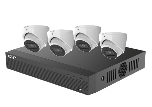 EZIP 4 Channel PRO Network Video Recorder + 4 x 6MP SMD Camera + 2TB HDD Kit - Sydney Security & Data
