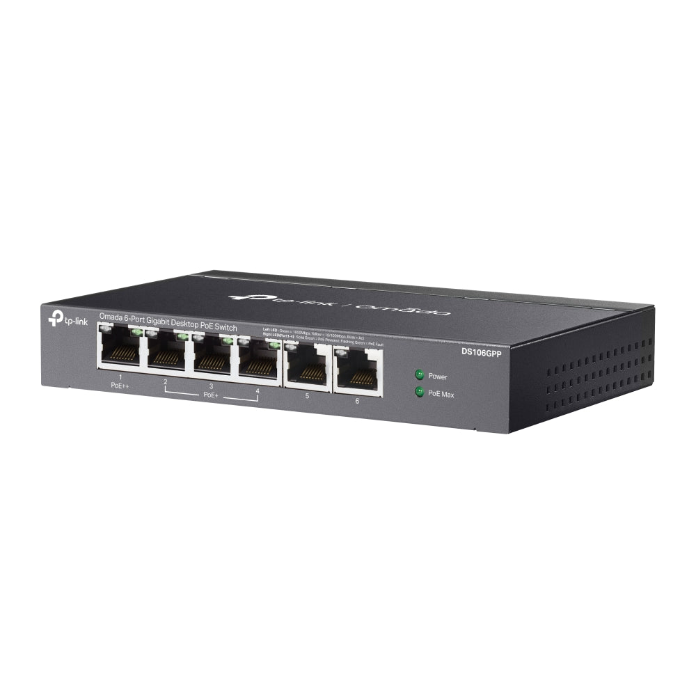 DS106GPP | Omada 6 - Port Gigabit Desktop Switch with 3 - Port PoE+ and 1 - Port PoE++ - Sydney Security & Data