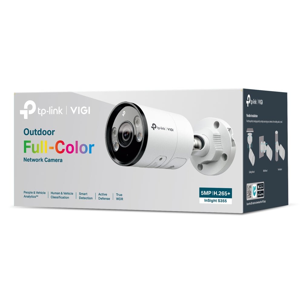 Insight S355 (6mm) | VIGI 5MP Outdoor Full - Colour Bullet Network Camera - Sydney Security & Data