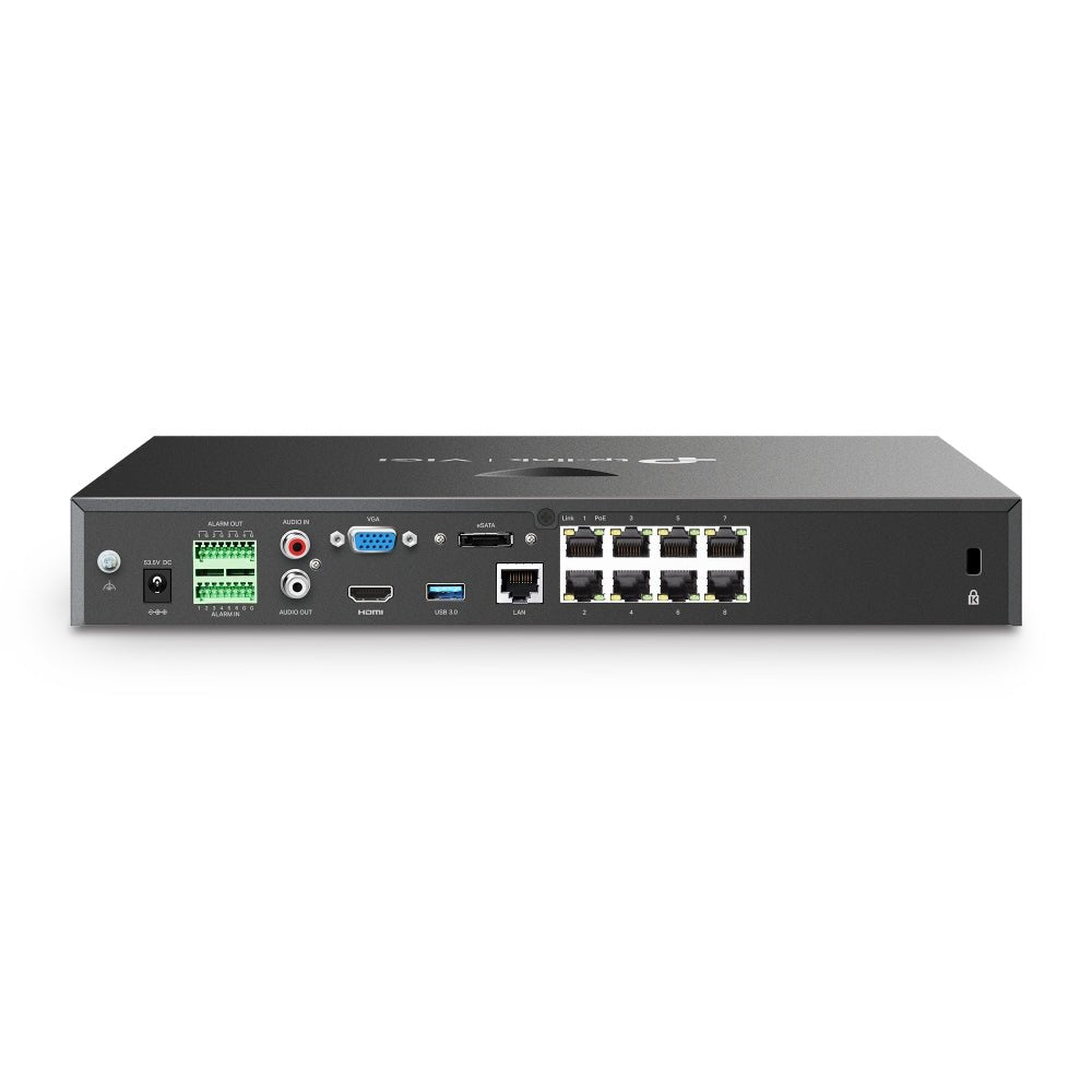 VIGI NVR2008H - 8MP | VIGI 8 Channel PoE+ Network Video Recorder - Sydney Security & Data