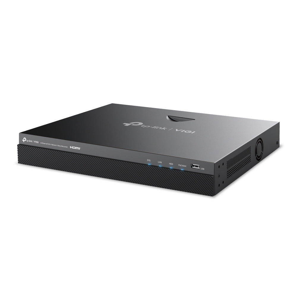 VIGI NVR2008H - 8MP | VIGI 8 Channel PoE+ Network Video Recorder - Sydney Security & Data